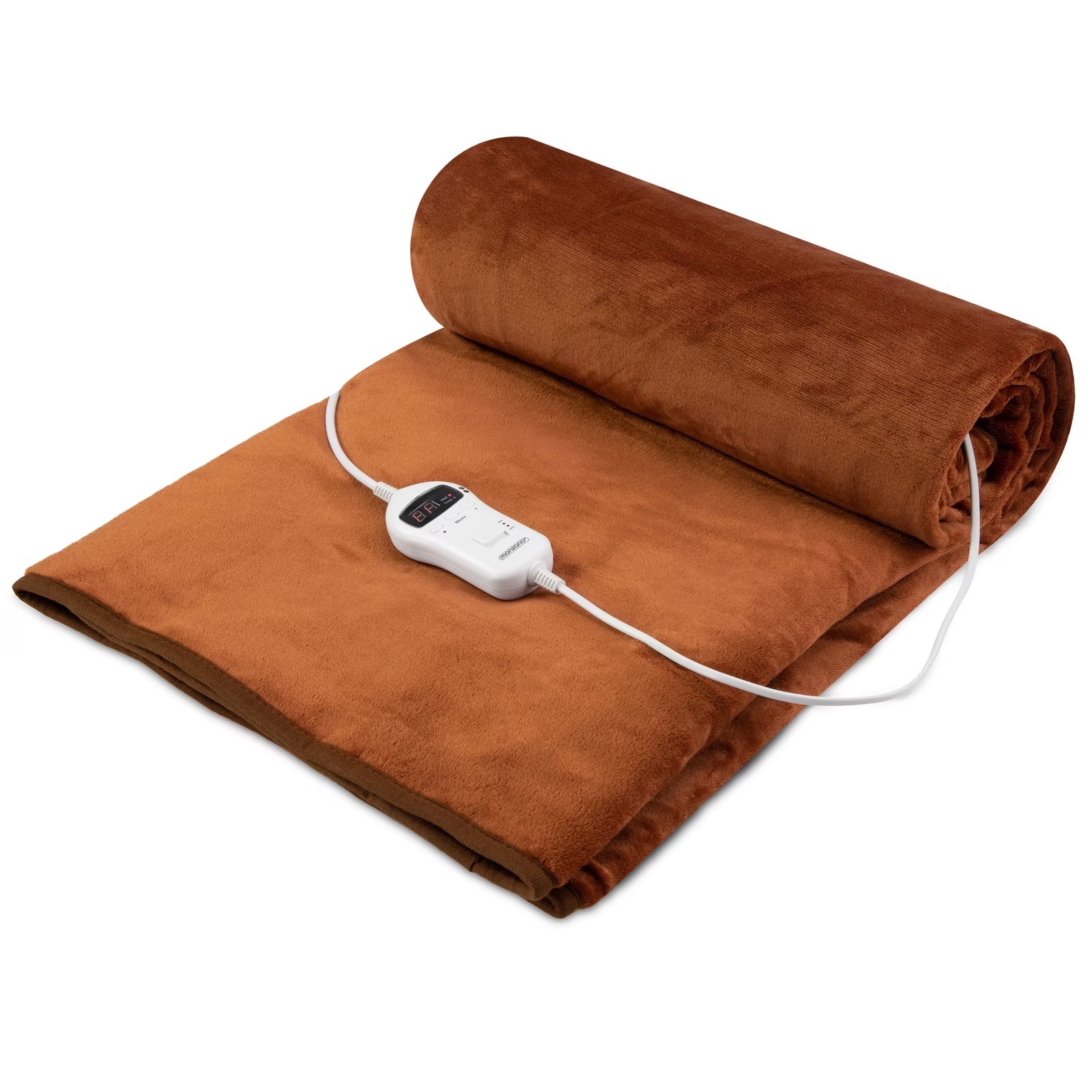 Couverture chauffante Marron 180 x 130cm pour un hiver au chaud