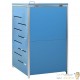 Cache Poubelle Moderne Bleu 115 cm de hauteur. Idéal container sur roulette