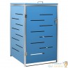Cache Poubelle Moderne Bleu 115 cm de hauteur. Idéal container sur roulette