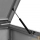 Cache 4 Poubelles Moderne Gris Anthracite 115 cm de hauteur. Idéal container sur roulette