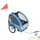 Remorque Vélo Bleu pour enfants à attacher à un vélo. Robustes, maximum pour 30 kg