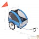 Remorque Vélo Bleu pour enfants à attacher à un vélo. Robustes, maximum pour 30 kg