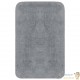 Tapis de salle de bain Gris + Tapis de WC - Toilettes