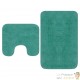 Tapis de salle de bain Turquoise + Tapis de WC - Toilettes