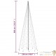 Sapin de Noël EN LED : 8m de haut 3000 LED Blanc Chaud