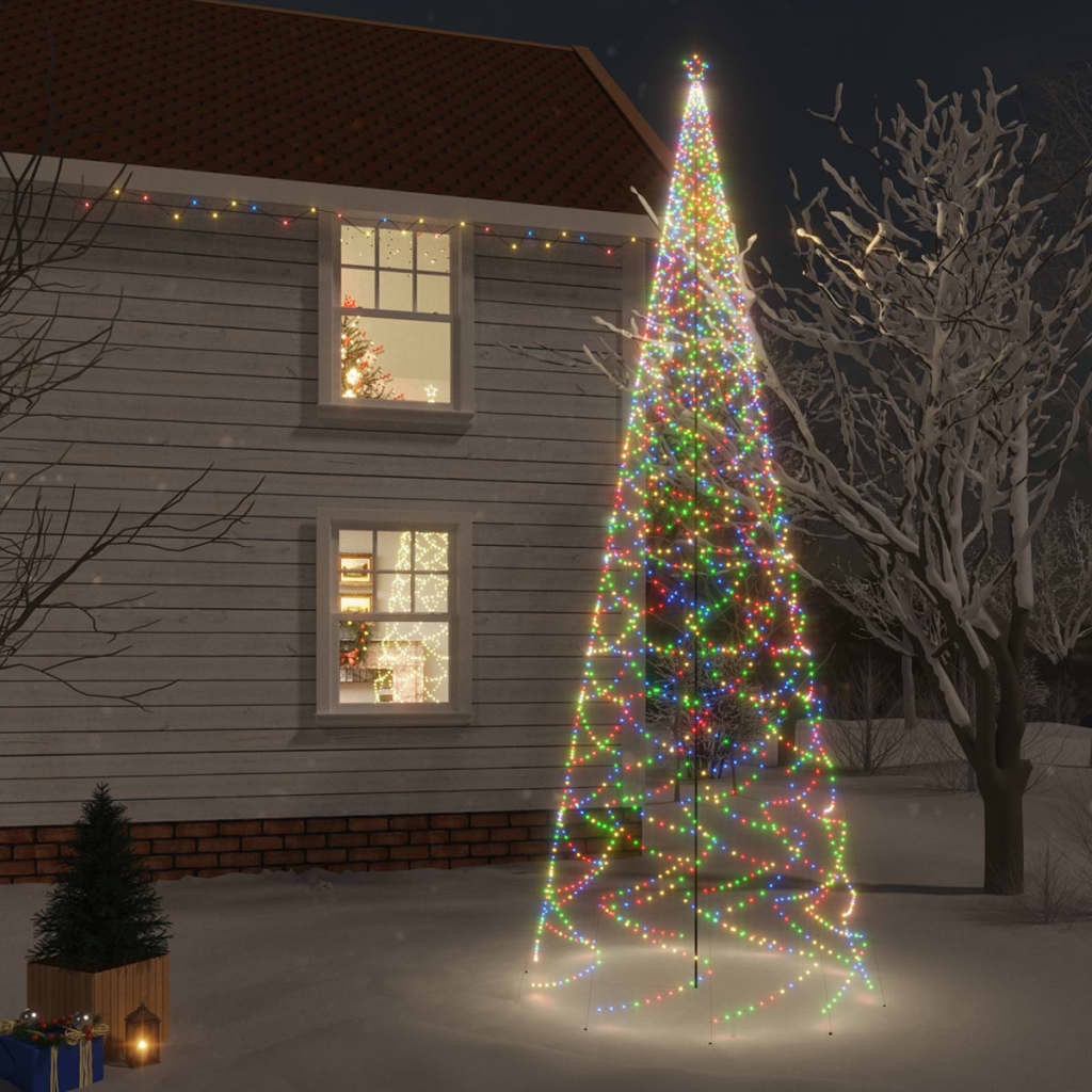 Sapin de Noël EN LED : 5m de haut 1400 LED Multicolore