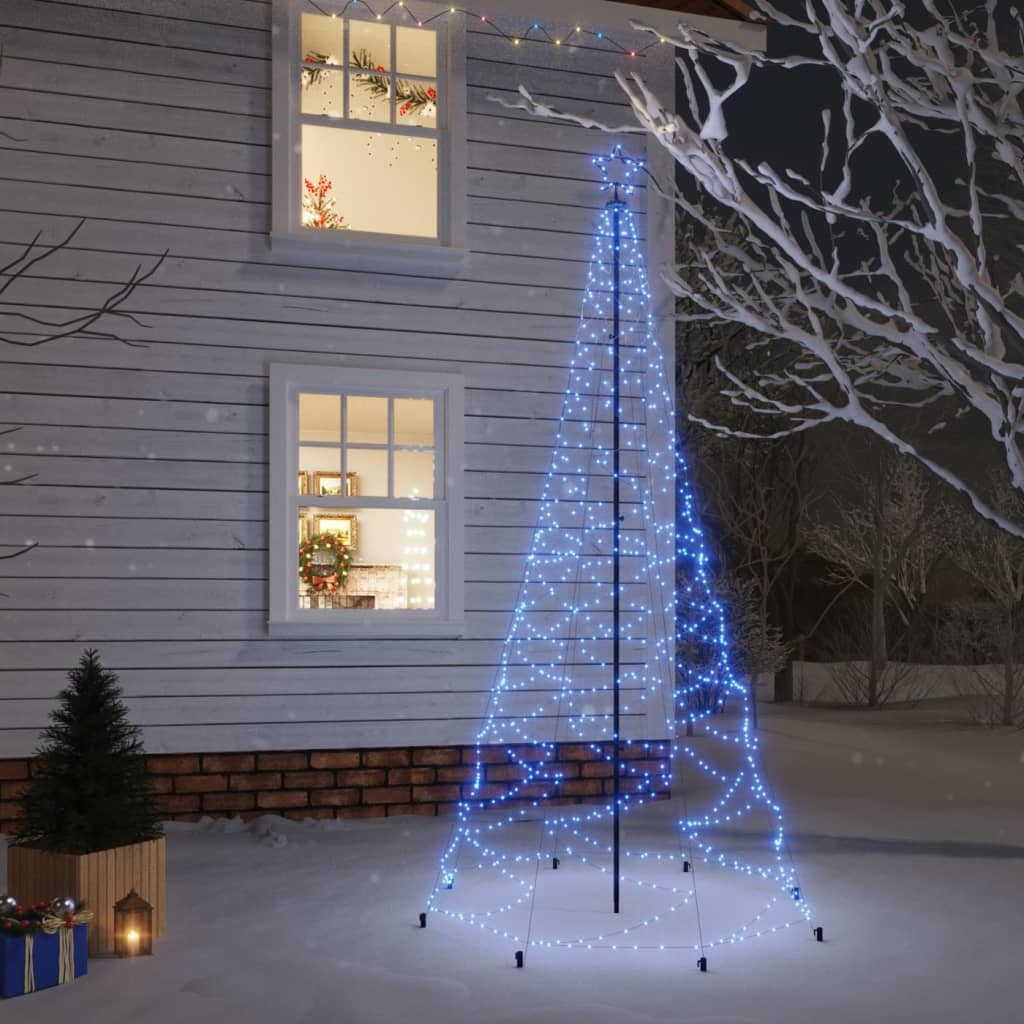 Sapin de Noël EN LED : 3m de haut 500 LED Bleu