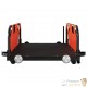 Remorque Vélo 135 cm Orange pour Marchandises à fixer à un vélo.