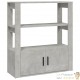 Buffet Classique Gris Béton Décoration & Rangement Facile et Pratique. 80 X 30 X 90 cm