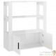 Buffet Classique Blanc Brillant Décoration & Rangement Facile et Pratique. 80 X 30 X 90 cm