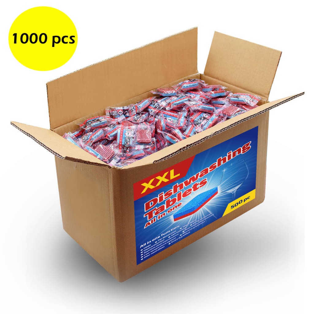 Tablettes pour Lave Vaisselle en Gros. 1000 pastilles de nettoyages multi fonctions pour lave vaisselle