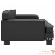 Canapé Lit pour chien. Sofa noir 70 x 45 x 30 cm similicuir. Luxueux & Confortable