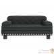 Canapé Lit pour chien. Sofa noir 70 x 45 x 30 cm similicuir. Luxueux & Confortable