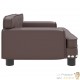 Canapé Lit pour chien. Sofa Marron 70 x 45 x 30 cm similicuir. Luxueux & Confortable