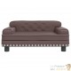 Canapé Lit pour chien. Sofa Marron 70 x 45 x 30 cm similicuir. Luxueux & Confortable