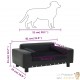 Canapé ou Lit pour chien. Sofa Noir 81 x 43 x 31 cm similicuir et Velours & Confortable