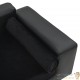 Canapé ou Lit pour chien. Sofa Noir 81 x 43 x 31 cm similicuir et Velours & Confortable