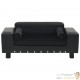 Canapé ou Lit pour chien. Sofa Noir 81 x 43 x 31 cm similicuir et Velours & Confortable