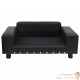 Canapé ou Lit pour chien. Sofa Noir 81 x 43 x 31 cm similicuir et Velours & Confortable