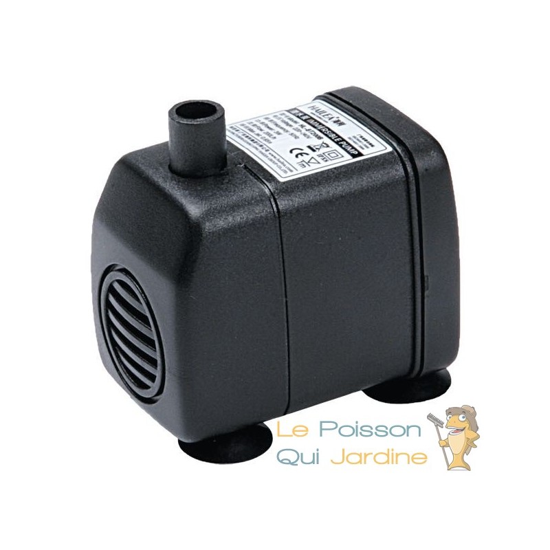 Pompe à eau pour aquarium 420 l/h pour aquarium eau douce et marin de 100 à  150 litres - Le Poisson Qui Jardine