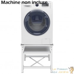 Socle Support + Étagère pour Machine à Laver Ou Sechoir à Linge. 100 kg Maximum