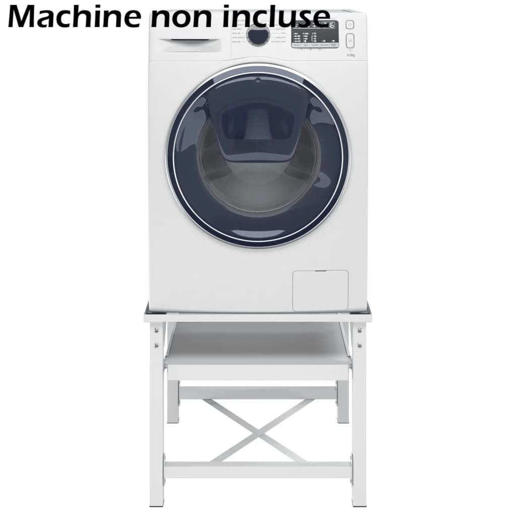 Socle Support + Étagère pour Machine à Laver Ou Sechoir à Linge. 100 kg Maximum