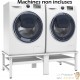 Socle Support Double + Étagères pour Machine à Laver Ou Sechoir à Linge. 200 kg Maximum