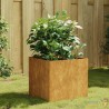 Jardinière Acier Corten 40 X 41 X 40 cm. Aspect Rouille, Très tendance. Jardin, Patio, Balcon