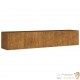 Jardinière Acier Corten 200 X 40 X 40 cm. Aspect Rouille, Très tendance. Jardin, Pation, Balcon