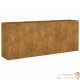 Jardinière Acier Corten 200 X 40 X 80 cm. Aspect Rouille, Très tendance. Jardin, Pation, Balcon