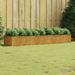 Jardinière Acier Corten 360 X 80 X 40 cm. Aspect Rouille, Très tendance. Jardin, Pation, Balcon