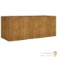 Jardinière Acier Corten 200 X 80 X 80 cm. Aspect Rouille, Très tendance. Jardin, Pation, Balcon
