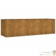 Jardinière Acier Corten 280 X 80 X 80 cm. Aspect Rouille, Très tendance. Jardin, Pation, Balcon