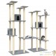 Arbre à Chat Double & Polyvalent Gris : Stimulez le Bien-être de Vos Chats