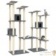Arbre à Chat Double & Polyvalent Gris Foncé : Stimulez le Bien-être de Vos Chats