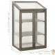 Serre de Jardin Bois et PVC : Grise : 100 X 60 X 45 cm