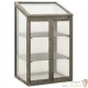 Serre de Jardin Bois et PVC : Grise : 100 X 60 X 45 cm