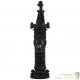 Pompe à eau de jardin Décrorée et sculptée : Noire avec support en fonte