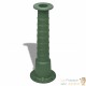Pompe à eau de jardin Décrorée et sculptée : Verte avec support en fonte