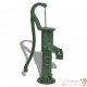 Pompe à eau de jardin Décrorée et sculptée : Verte SANS support en fonte
