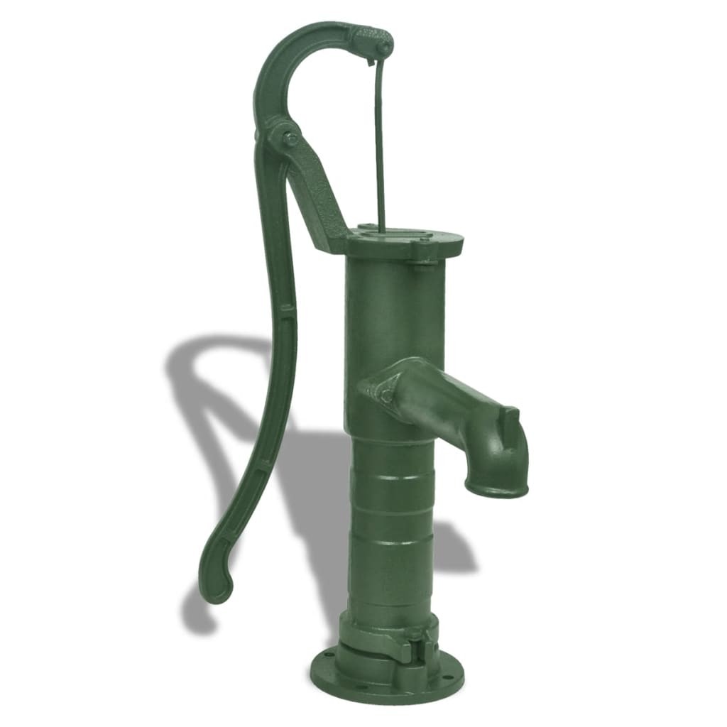 Pompe à eau de jardin Décorée et sculptée : Verte SANS support en fonte