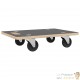 2 Chariots Manutention sur roulettes, 80 cm Charge Maximale De 250 kg Avec Roulettes