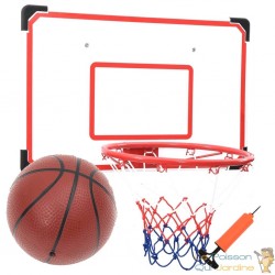 Panneau de Basket + Balle + Pompe. A fixer au mur. 69 X 45 cm