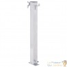 Colonne à Eau Carrée 40 cm. Support de robinet extérieur.