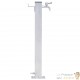 Colonne à Eau Carrée 40 cm. Support de robinet extérieur.