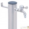 Colonne à Eau Ronde 40 cm. Support de robinet extérieur.
