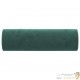 2 Coussins décoratifs Vert Ø15x50 cm En Velours. Idéal Salon, Sofa et Canapé