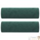 2 Coussins décoratifs Vert Ø15x50 cm En Velours. Idéal Salon, Sofa et Canapé