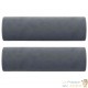 2 Coussins décoratifs Gris Anthracite Ø15x50 cm En Velours. Idéal Salon, Sofa et Canapé