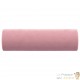 2 Coussins décoratifs Rose Ø15x50 cm En Velours. Idéal Salon, Sofa et Canapé